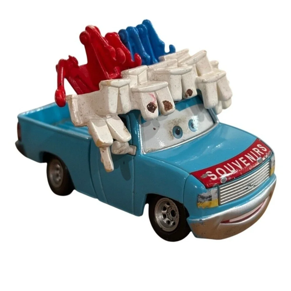 Disney Pixar Cars Toon Buck the Tooth Vendor Mega Size‎ Diecast Mattel 11 New